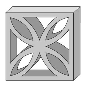 Fancy Block, Leaf Design